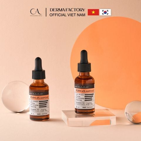  Derma Factory PDRN 4% Ampoule tinh chất trẻ hóa và tái tạo làn da săn chắc, rạng rỡ 30ml 