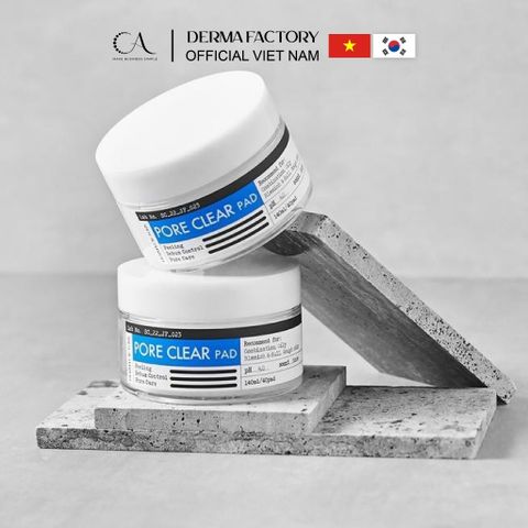  Derma Factory Pore Clear Pad - Miếng toner pad làm sạch và thu nhỏ lỗ chân lông 