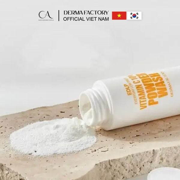  Derma Factory EDLP Vitamin C 10% Powder Wash - Bột rửa mặt Vitamin C làm sáng da, sạch sâu 60g 