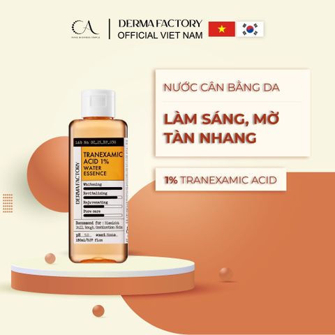  Derma Factory Tranexamic Acid Water Essence 150ml – Tinh chất nước làm sáng da & giảm thâm nám nhẹ nhàng 