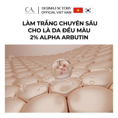  Derma Factory Niacin Alpha-Arbutin 17% Serum - Tinh chất làm sáng và đều màu da 30ml 