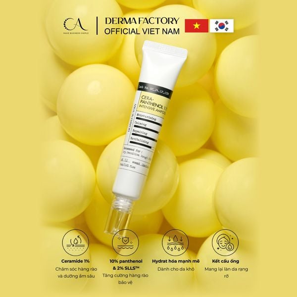  Derma Factory Cera-Panthenol 11% Intensive Ampoule tinh chất tái tạo và phục hồi da tổn thương 