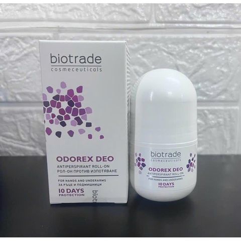  Lăn Khử Mùi Biotrade Odorex Deo Antiperspirant Roll On lòng bàn tay và nách Biotrade 