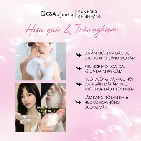  Sữa Tắm Jmella 1000ml Dưỡng Ẩm & Thơm Lâu - Jmella Body Wash Mùi Bất Kì 