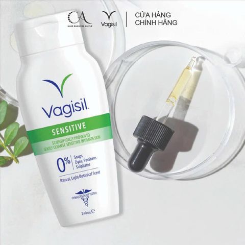  Dung dịch vệ sinh phụ nữ Vagisil Sensitive Daily Intimate Wash (240ml) - An toàn cho da nhạy cảm 
