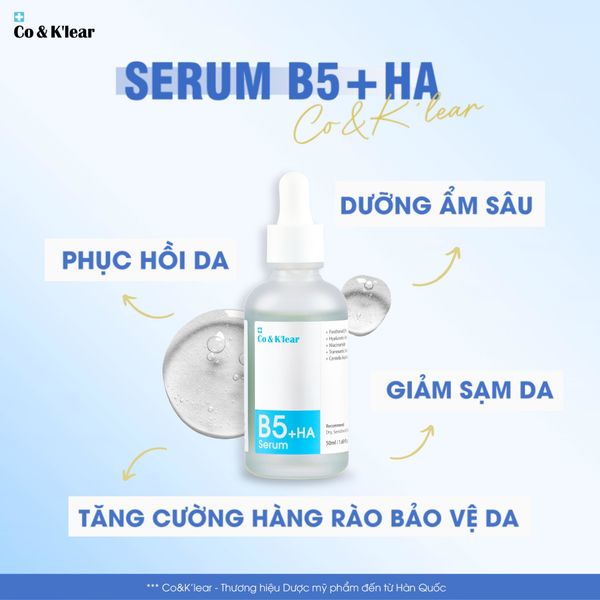  CoK'lear Serum B5+HA Phục Hồi & Cấp Ẩm Sâu 