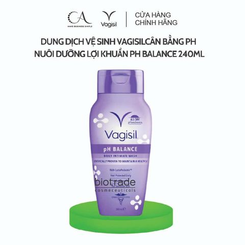  Dung dịch vệ sinh phụ nữ Vagisil pH Balance Daily Intimate Wash (240ml) 