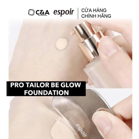  Kem Nền Căng Bóng Espoir Pro Tailor Be Glow Foundation New Class 2023 SPF27 PA++ 30gr 