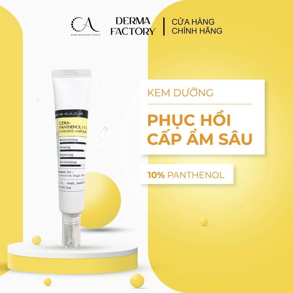  [KCS ] Kem dưỡng ẩm làm dịu phục hồi da Derma Factory Cera Panthenol 