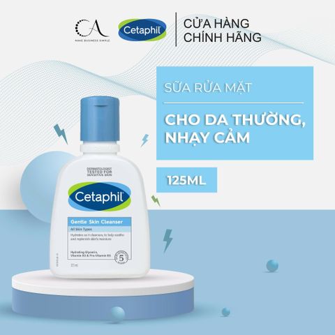  Sữa Rửa Mặt Sạch Sâu Dịu Lành Cho Da Dầu Nhạy Cảm Cetaphil Oily Skin Cleanser 125ml 