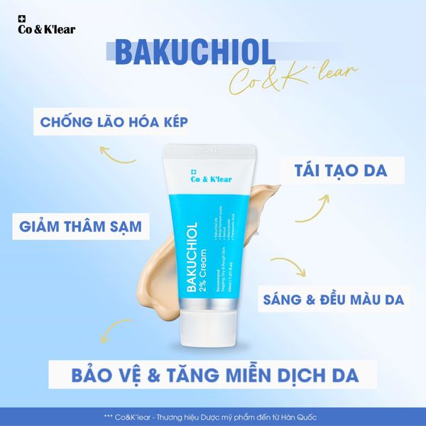  [Date 2026] CoK'lear Bakuchiol 2% Cream Bifida Ferment & Retinol Chống Lão Hóa, Phục Hồi Da 