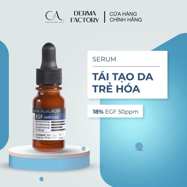  [KCS] Huyết thanh phục hồi, chống lão hóa Derma Factory EGF Ampoule 10ml 