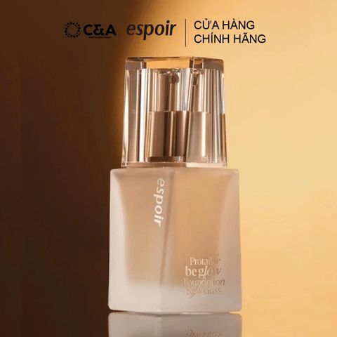  Kem Nền Căng Bóng Espoir Pro Tailor Be Glow Foundation New Class 2023 SPF27 PA++ 30gr 