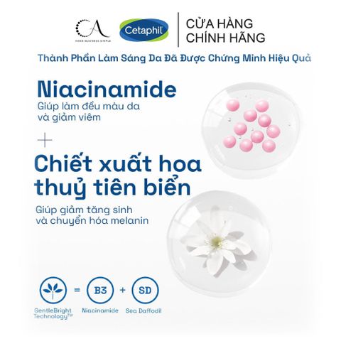  Sữa rửa mặt làm sáng da Cetaphil Bright Healthy Radiance Brightness Reveal Creamy Cleanser 100g 
