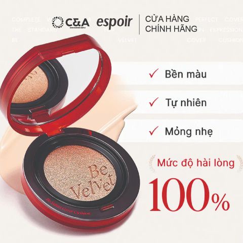 Phấn Nước Che Phủ Espoir Be Velvet Cover Cushion 2025 SPF42 PA++ 13gr 