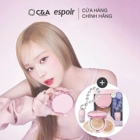  Phấn Nước Bắt Sáng Espoir Be Glow Volume Cushion Flash Glow Edition SPF42 PA+++ 13g 