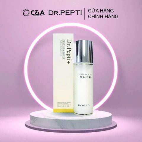  Nước Hoa Hồng Dưỡng Da Cấp Ẩm, Căng Bóng Dr.Pepti Centella Toner Ex 180ml dr pepti 