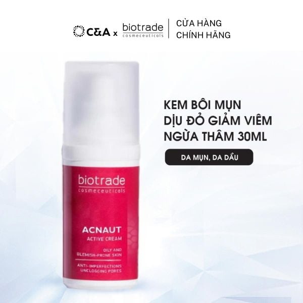  Kem chấm Mụn Biotrade Acnaut Active Cream giảm đỏ, mờ thâm Biotrade 