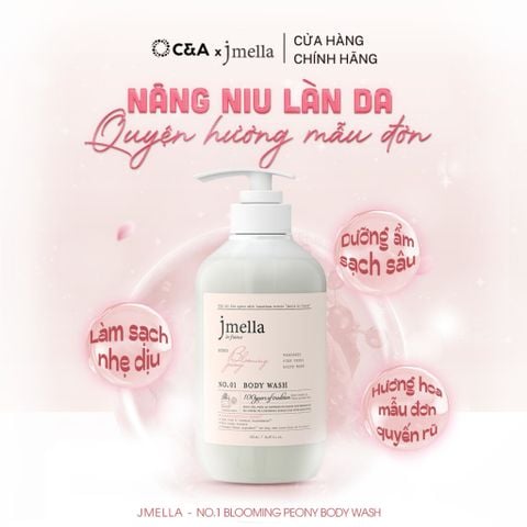  Sữa Tắm Jmella 500ml Dưỡng Ẩm & Thơm Lâu - Jmella Body Wash Mùi Bất Kì 