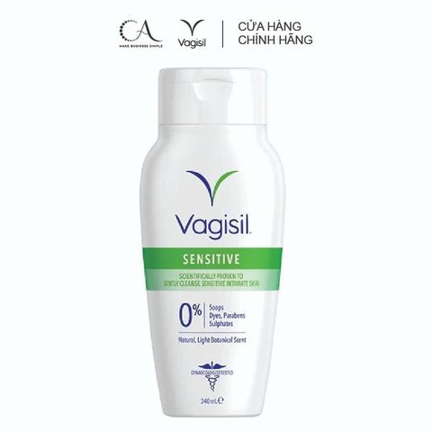  Dung dịch vệ sinh phụ nữ Vagisil Sensitive Daily Intimate Wash (240ml) - An toàn cho da nhạy cảm 