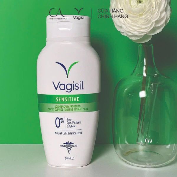  Dung dịch vệ sinh phụ nữ Vagisil Sensitive Daily Intimate Wash (240ml) - An toàn cho da nhạy cảm 