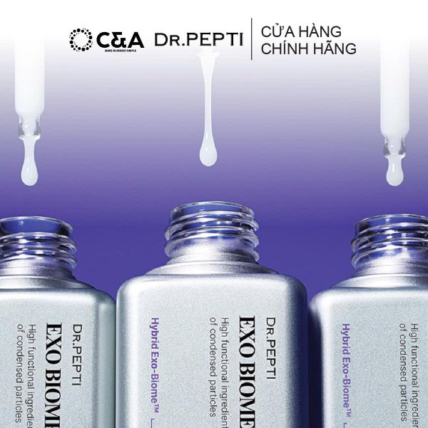 (TDK) Dr.Pepti EXO-BIOME Ampoule 50 ml – Siêu Tinh Chất Exosome & Pro-Biome Trẻ Hóa Toàn Diện 