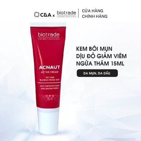  Kem chấm Mụn Biotrade Acnaut Active Cream giảm đỏ, mờ thâm Biotrade 