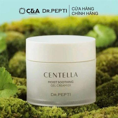  Dr.Pepti Centella Moist Soothing Gel Cream EX 70 ml – Gel-Cream Rau Má 6 Peptide Cấp Ẩm & Làm Dịu 