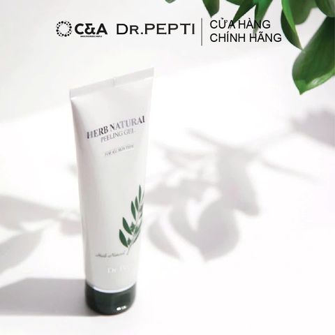  Tẩy Da Chết Mịn Và Sáng Da Dr.Pepti Herb Natural Peeling Gel 130ml dr pepti 