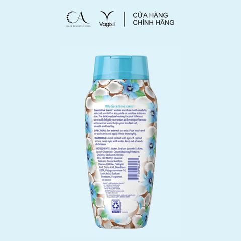  Dung dịch vệ sinh phụ nữ Vagisil Sensitive Daily Intimate Wash (240ml) - An toàn cho da nhạy cảm 