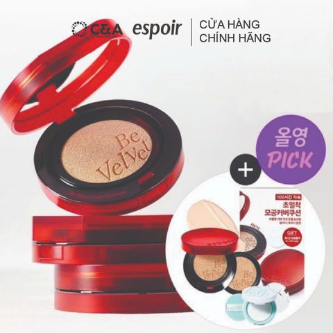  Phấn Nước Che Phủ Espoir Be Velvet Cover Cushion 2025 SPF42 PA++ 13gr 