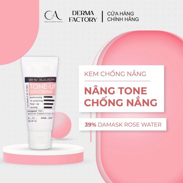  [KCS ] Kem chống nắng nâng tone DERMA FACTORY TONE UP SUNCREAM (30ML) 