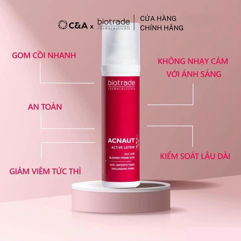  Dung dịch lotion chấm mụn hoạt tính Biotrade Acnaut Active Lotion 15ml 