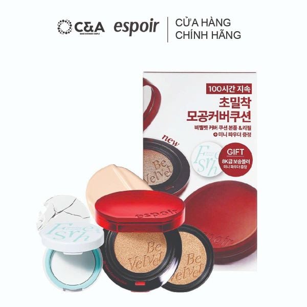  Phấn Nước Che Phủ Espoir Be Velvet Cover Cushion 2025 SPF42 PA++ 13gr 
