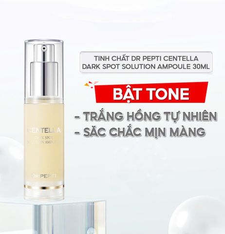  Tinh chất dưỡng trắng Dr Pepti Centella Dark Spot Solution Ampoule 30ml toner 