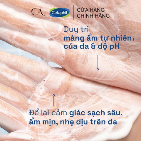 Sữa rửa mặt tạo bọt mịn dịu lành cho da nhạy cảm Cetaphil Hydrating Foaming Cream Cleanser 473ml 