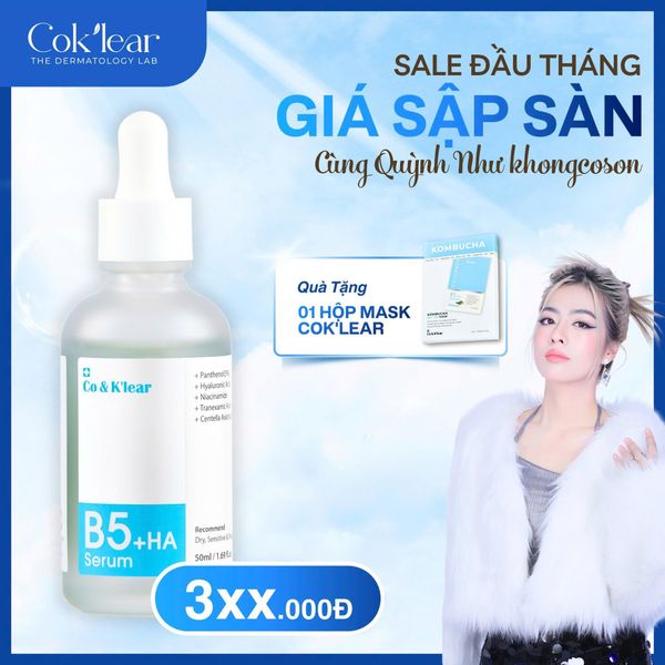  [KCS] CoK'lear Serum B5+HA Phục Hồi & Cấp Ẩm Sâu 