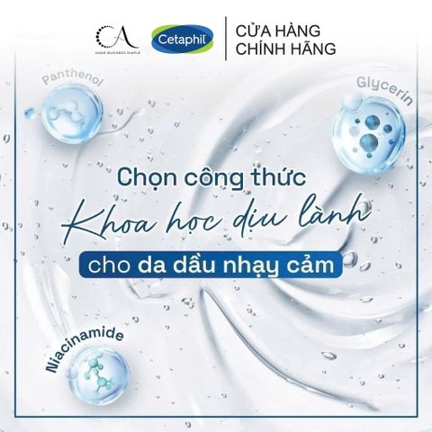  Sữa Rửa Mặt Sạch Sâu Dịu Lành Cho Da Dầu Nhạy Cảm Cetaphil Oily Skin Cleanser 125ml 