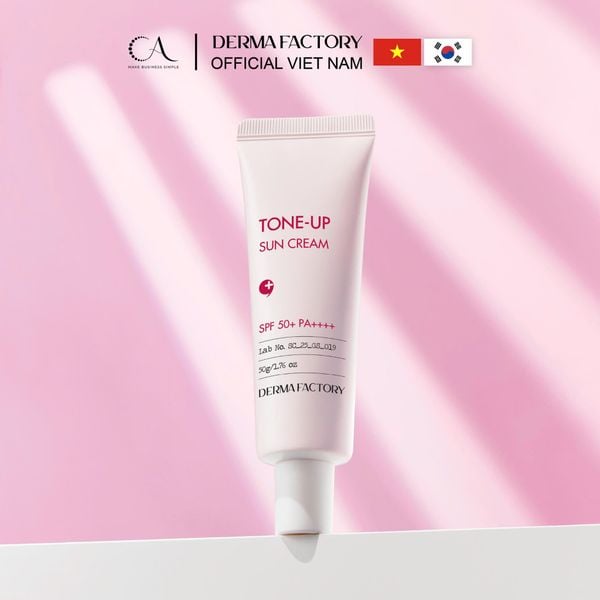  Kem chống nắng Derma Factory Tone Up SPF50+ PA++++ (30ml) - Kem chống nắng nâng tông, bảo vệ và làm sáng da 