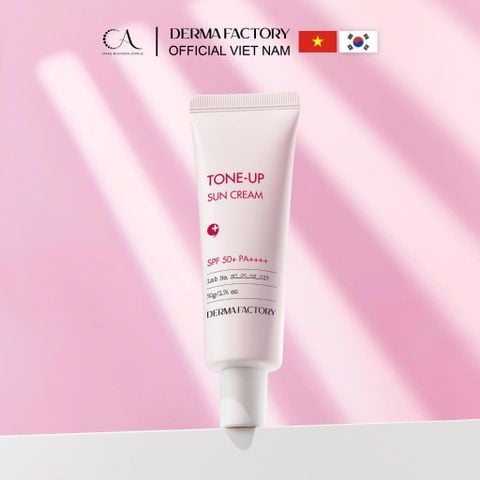  Kem chống nắng Derma Factory Tone Up SPF50+ PA++++ (30ml) - Kem chống nắng nâng tông, bảo vệ và làm sáng da 