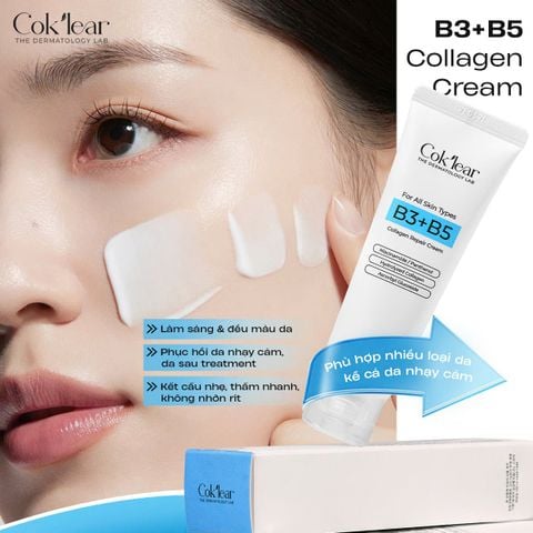  Cok’lear B3 + B5 Collagen Repair Cream dưỡng ẩm phục hồi da & chống lão hóa 