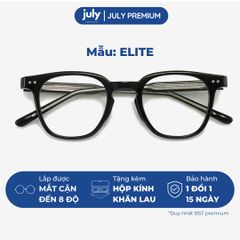 [ELITE] Gọng Kính Cận Cao Cấp Nam Nữ Kính Mắt Thời Trang Form chữ nhật cốt kim loại chắc chắn hợp mặt vừa và to July Eyewear Premium TR8603