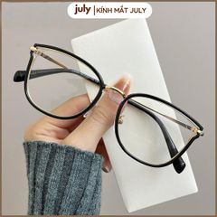 [8611] Gọng kính cận nữ Kính Mắt Thời Trang dáng mắt mèo dáng vuông kim loại bọc nhựa basic dễ đeo Kính Mắt July - 23065