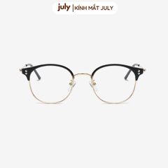 Gọng kính cận nửa viền nam nữ khung kim loại chắc chắn hợp nhiều dáng măt - Kính mắt July 8627 gọng  oval