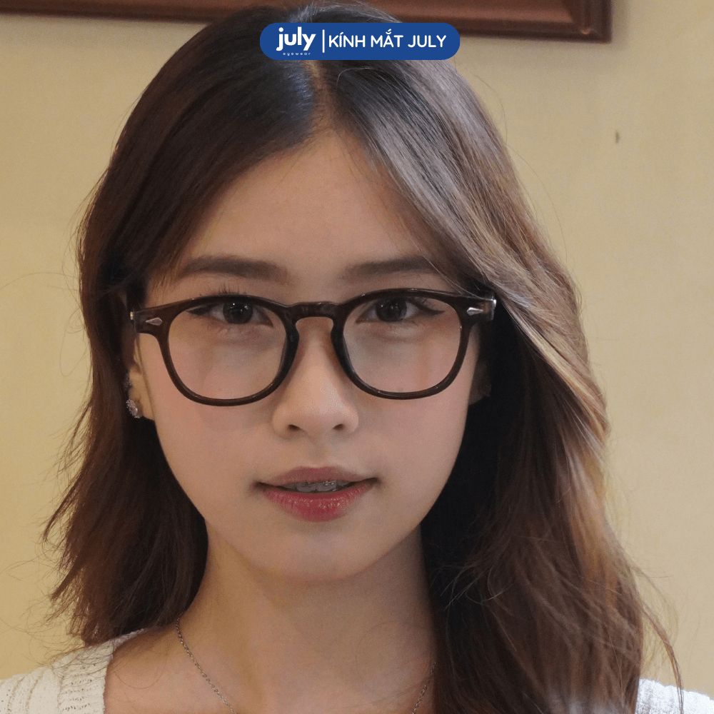 [8619] Gọng kính cận nam nữ kính mắt thời trang form vuông phong cách trẻ trung - Kính Mắt July 81006