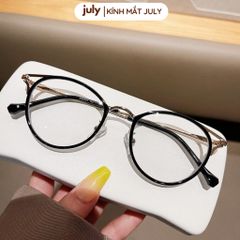 [Võ Hà Linh x Kính Mắt July] COMBO 2 Gọng kính cận nữ mắt mèo kim loại phối nhựa chắc chắn, thời trang dễ đeo hợp với nh