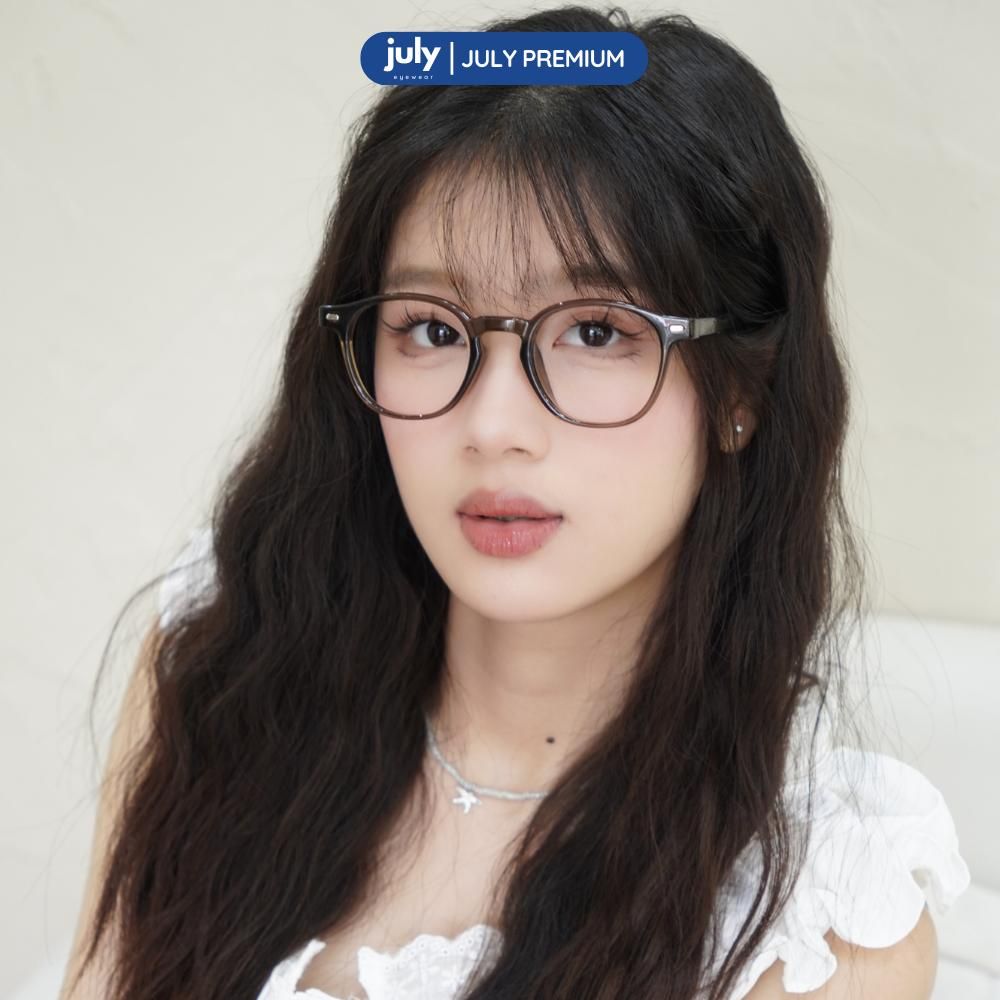 [AURA] Gọng Kính Cận Nam Nữ Kính Mắt Thời Trang Cao Cấp form thiên vuông cốt kim loại phối nhựa chắc chắn, trẻ trung July Eyewear Premium - 0178