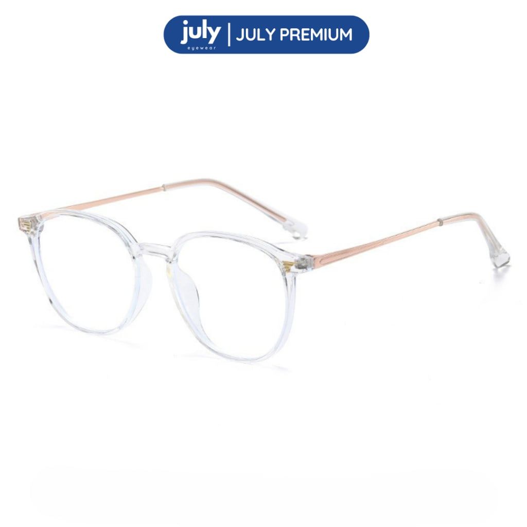 [Võ Hà Linh x Kính Mắt July] Gọng kính cận nữ dáng OVAL thiên vuông phong cách Hàn Quốc unisex 8614