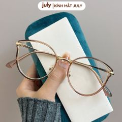 [Võ Hà Linh x Kính Mắt July] COMBO 2 Gọng kính cận nữ mắt mèo kim loại phối nhựa chắc chắn, thời trang dễ đeo mẫu mới 20