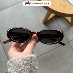 Kính râm nữ Jennie Form Oval Y2K thời trang xu hướng - Kính Mắt July 8632 Women Chống Nắng